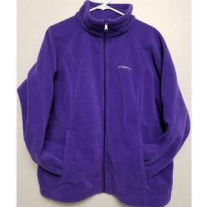 Columbia Purple Plus Size Fleece Jacket